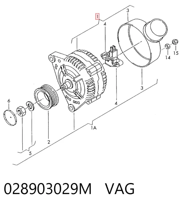 Gerador 028903029M VAG