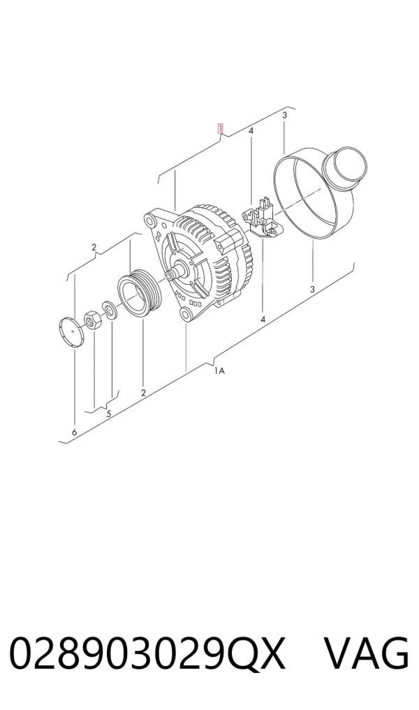 Gerador 028903029QX VAG