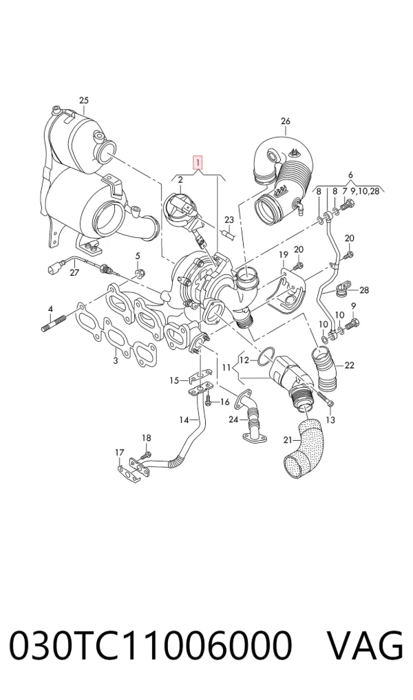 Turbina 030TC11006000 VAG