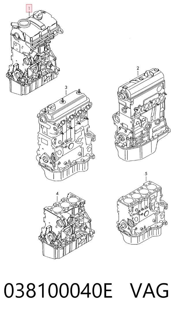 Motor montado Skoda Octavia I A4