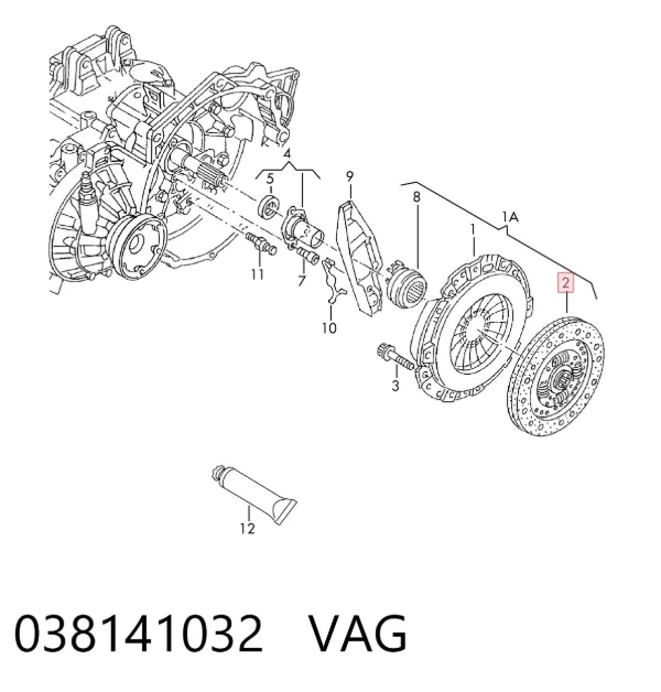 Disco de embraiagem 038141032 VAG