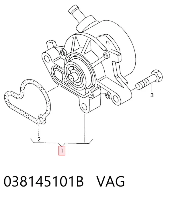 Bomba a vácuo 038145101B VAG