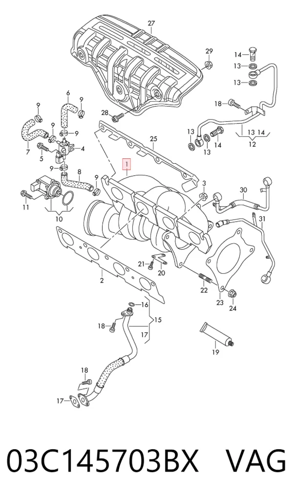 Turbina 03C145703BX VAG