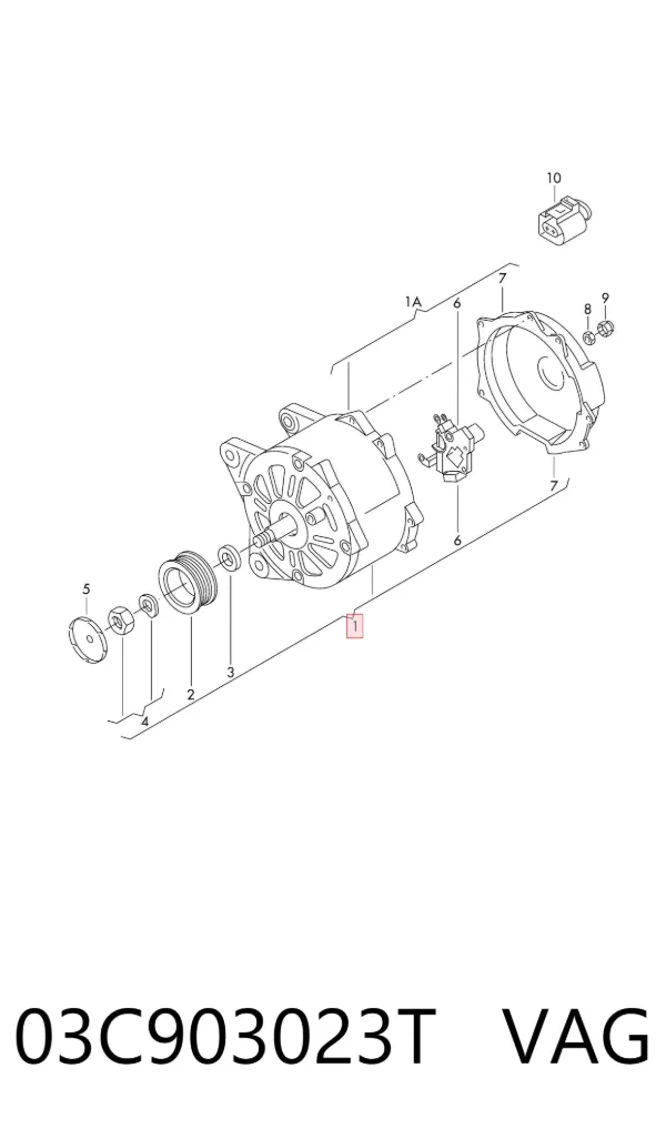 Gerador 03C903023T VAG