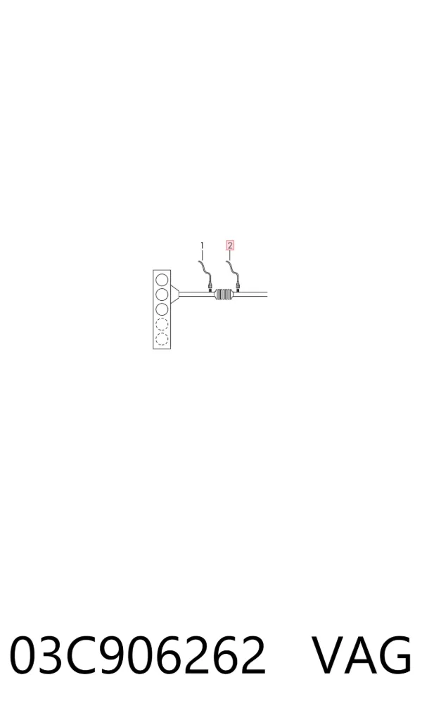 Sonda lambda, sensor de oxigênio depois de catalisador 03C906262 VAG