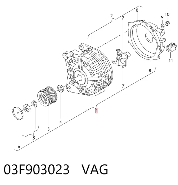 Gerador 03F903023 VAG