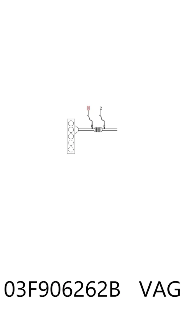 Sonda lambda, sensor de oxigênio até o catalisador 03F906262B VAG