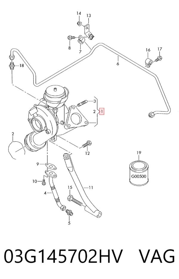 Turbina 03G145702HV VAG