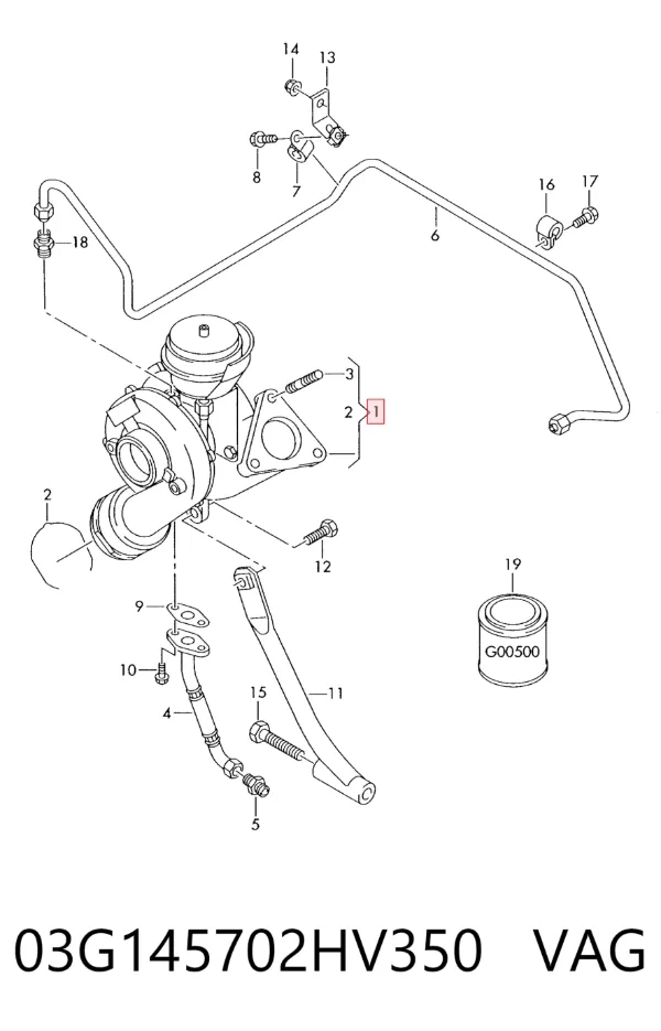 Turbina 03G145702HV350 VAG