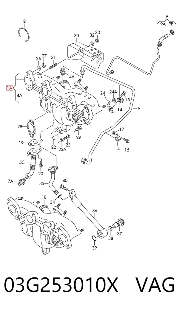 Turbina 03G253010X VAG
