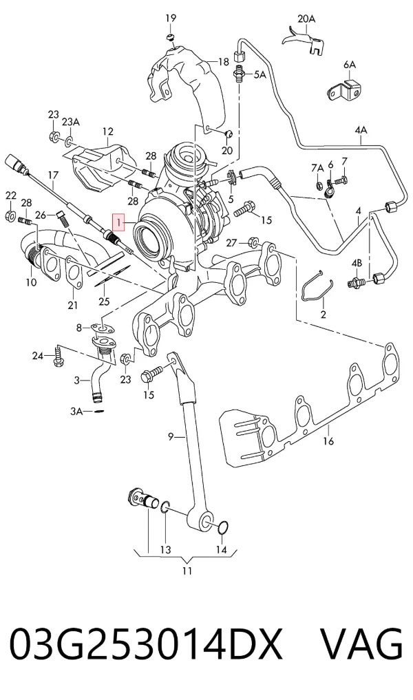 Turbina 03G253014DX VAG