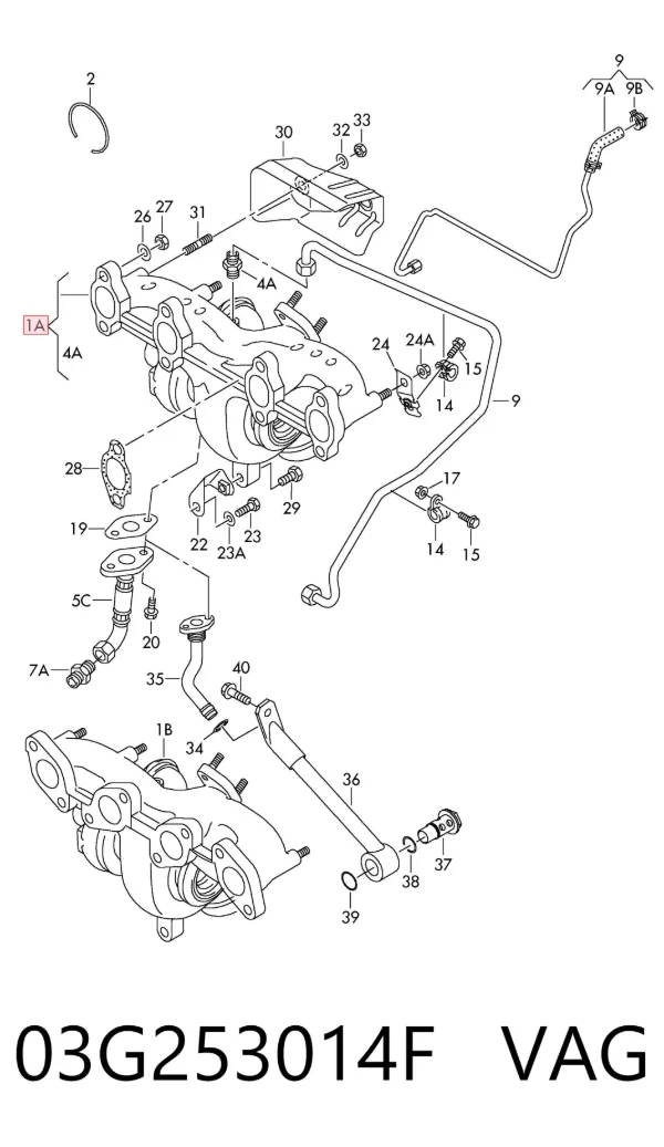 Turbina 03G253014F VAG