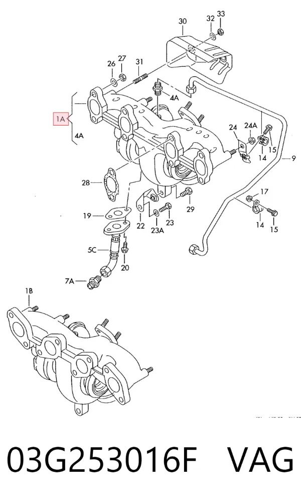 Turbina 03G253016F VAG