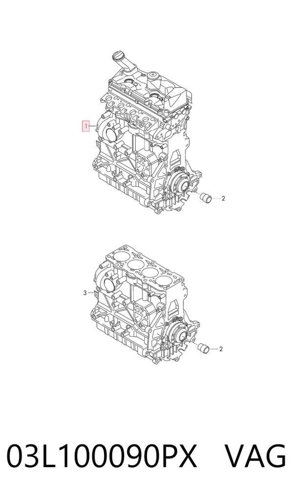 Motor montado 03L100090PX VAG
