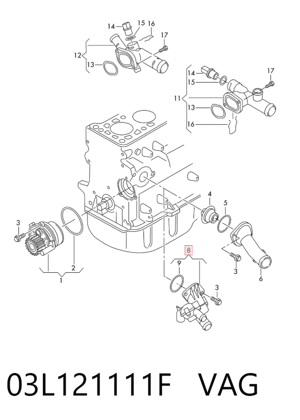 Termostato 03L121111F VAG