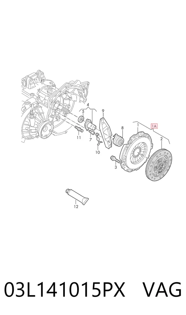 Kit de embraiagem (3 peças) 03L141015PX VAG
