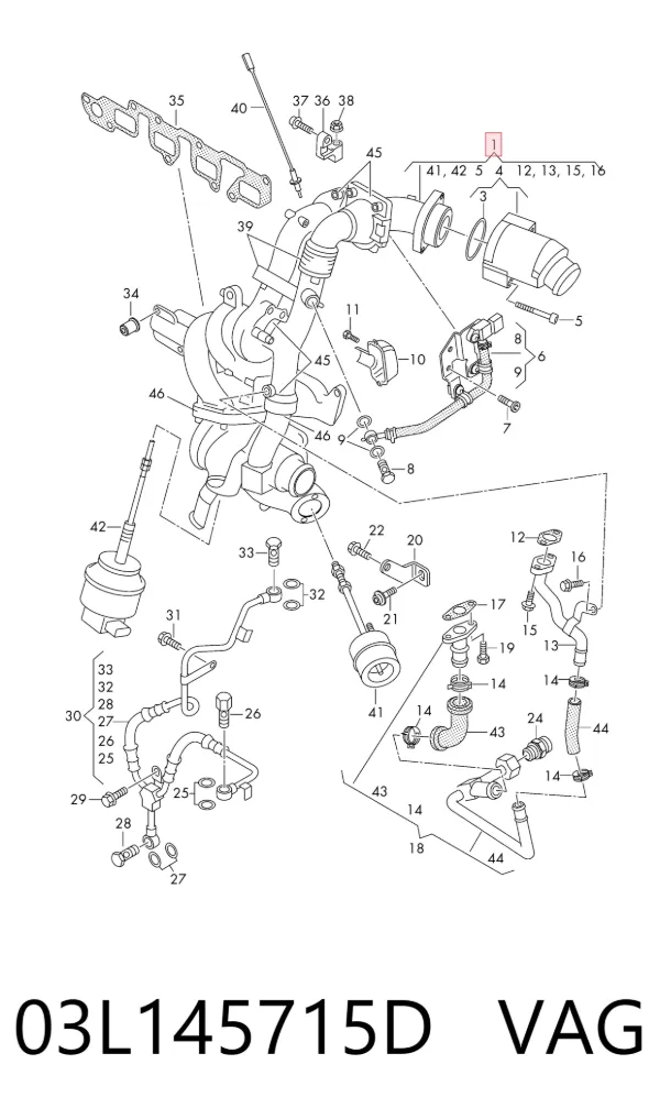 Turbina 03L145715D VAG