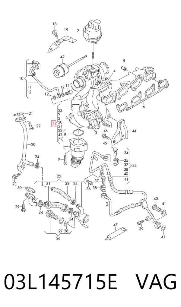Turbina 03L145715E VAG