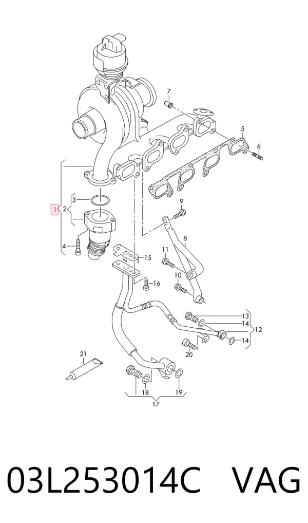 Turbina 03L253014C VAG