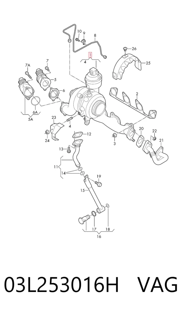 Turbina 03L253016H VAG