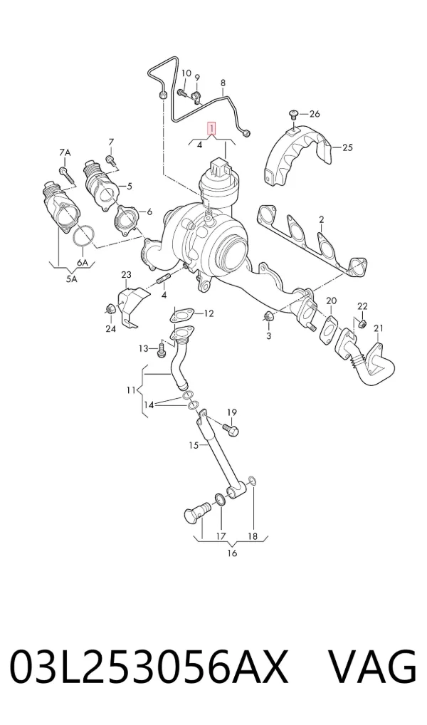 Turbina 03L253056AX VAG