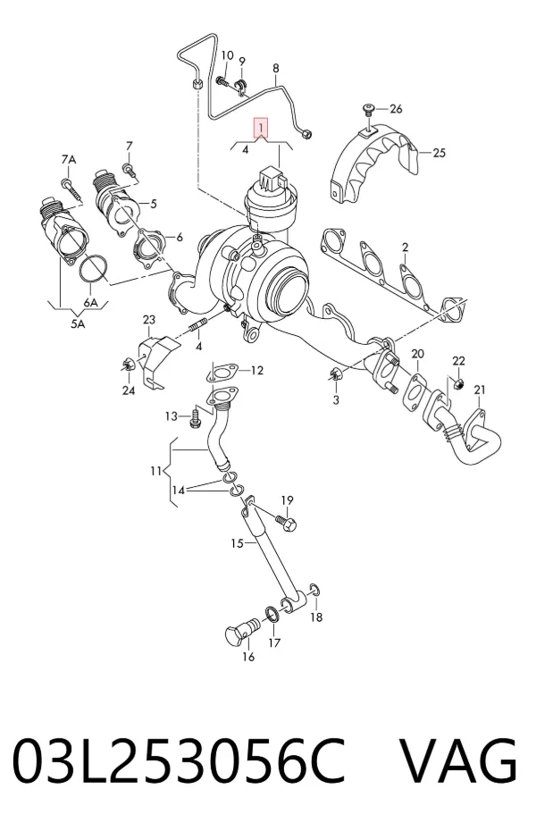 Turbina 03L253056C VAG