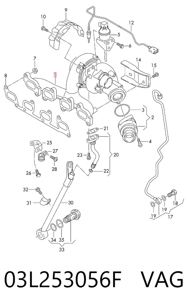 Turbina 03L253056F VAG