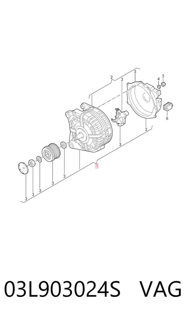 Gerador 03L903024S VAG