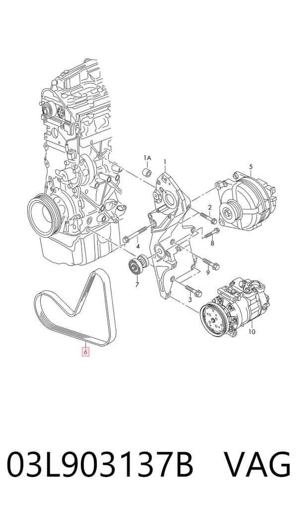 Motor montado 03L903137B VAG