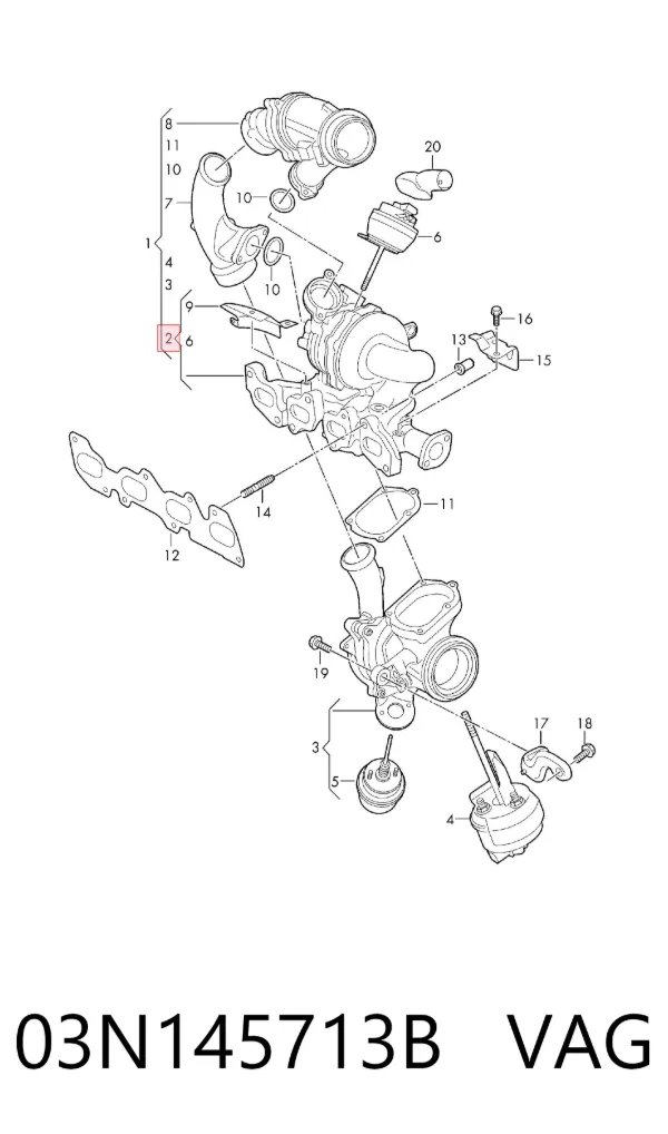 Turbina 03N145713B VAG