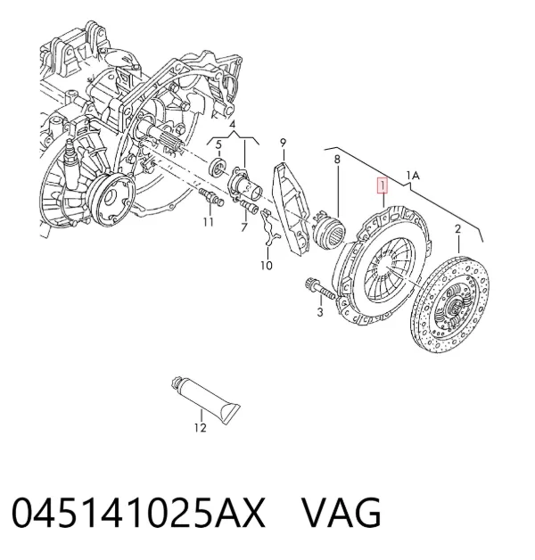 Cesta de embraiagem 045141025AX VAG
