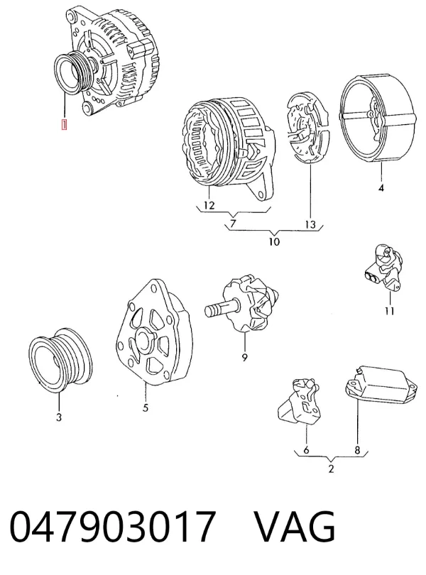 Gerador 047903017 VAG