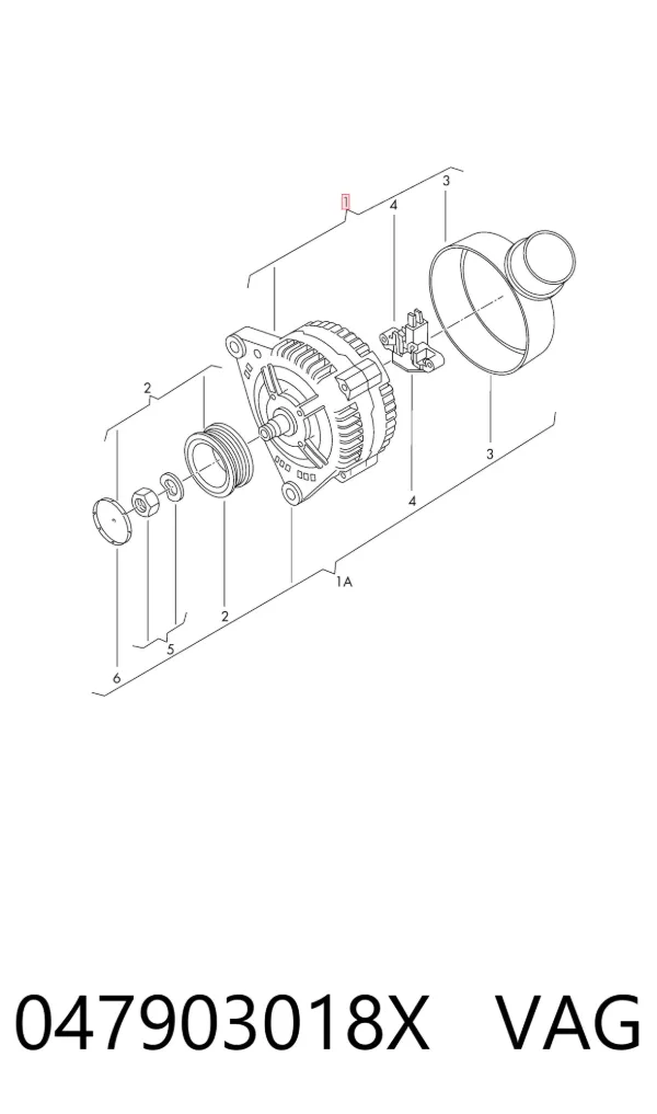 Gerador 047903018X VAG