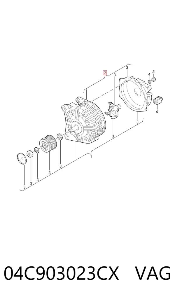 Gerador 04C903023CX VAG