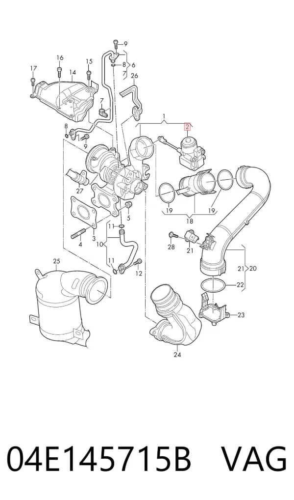 Turbina 04E145715B VAG