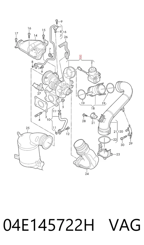 Turbina 04E145722H VAG