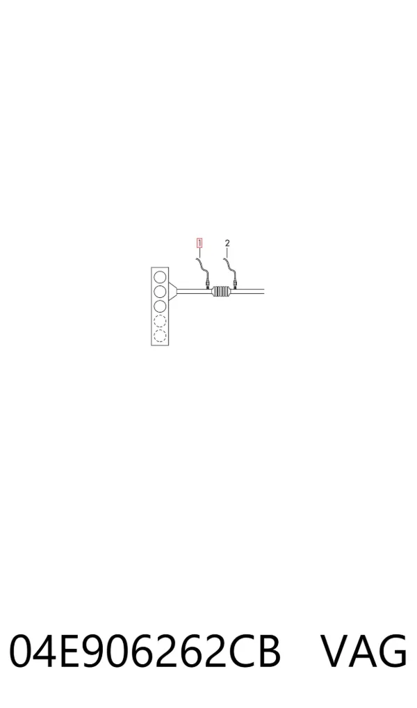 Sonda lambda, sensor de oxigênio depois de catalisador 04E906262CB VAG