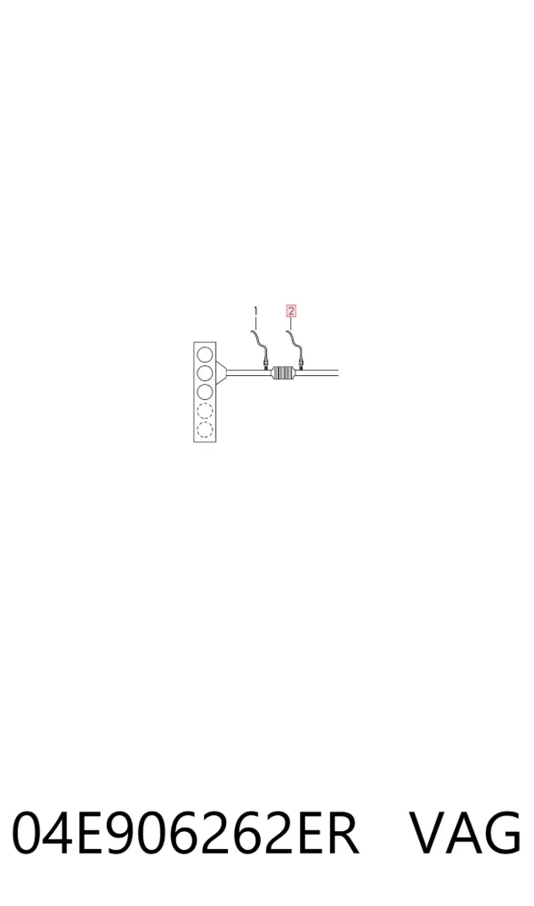 Sonda lambda, sensor de oxigênio depois de catalisador 04E906262ER VAG