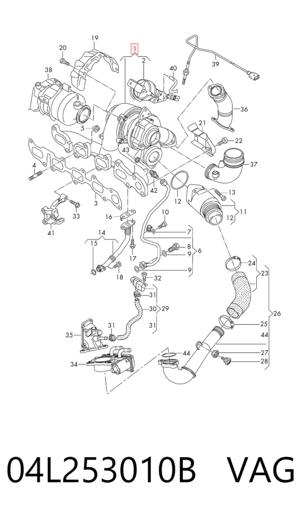 Turbina 04L253010B VAG