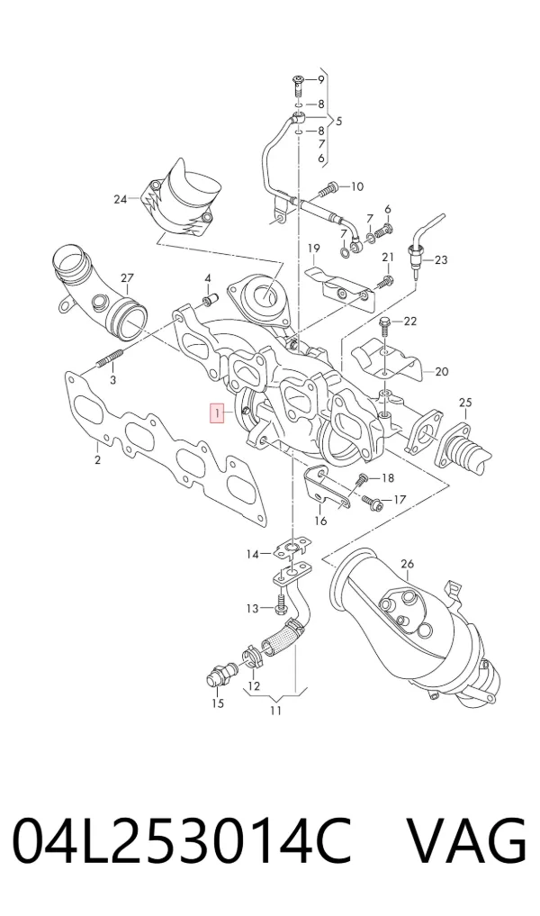 Turbina 04L253014C VAG