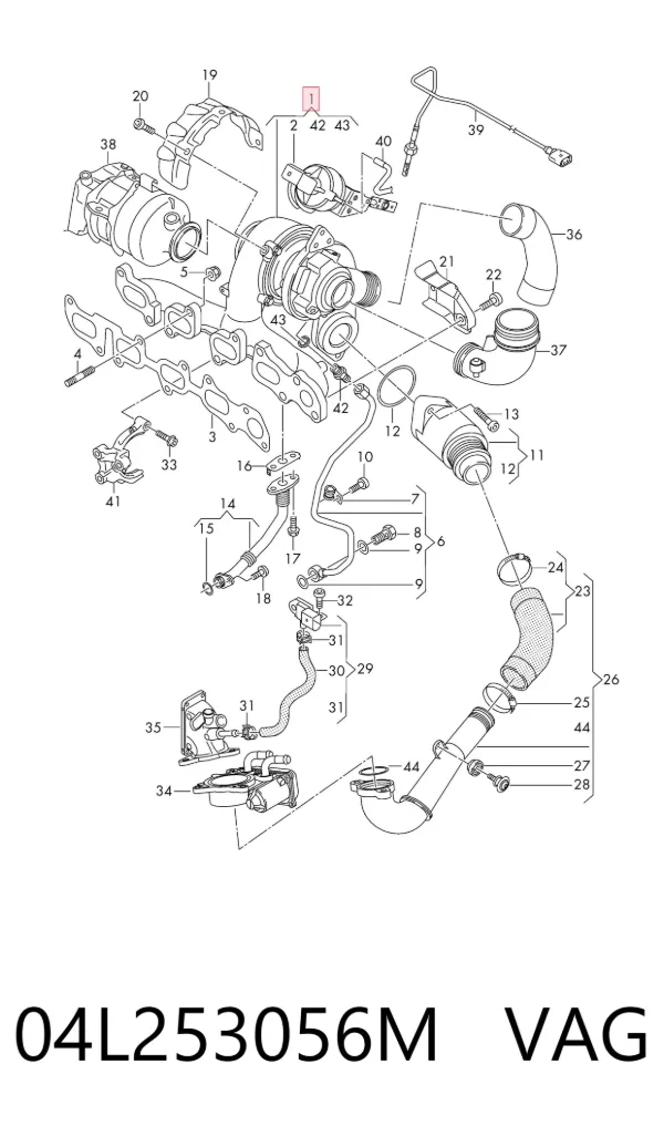 Turbina 04L253056M VAG
