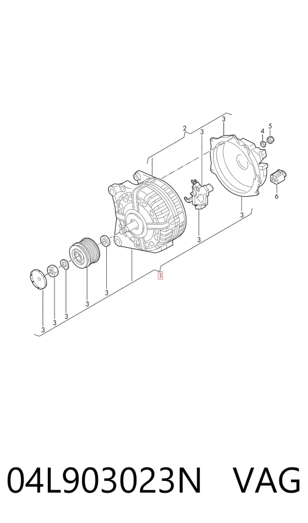 Gerador 04L903023N VAG