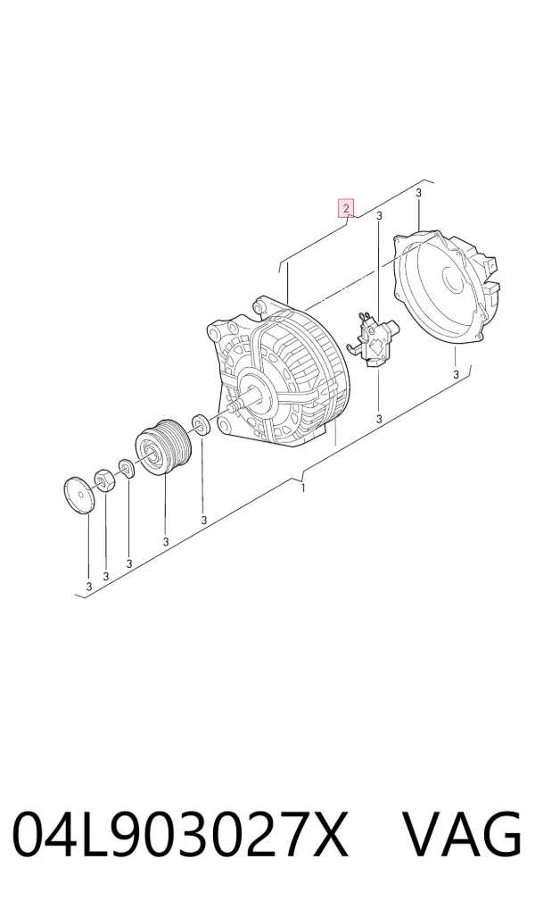 Gerador 04L903027X VAG