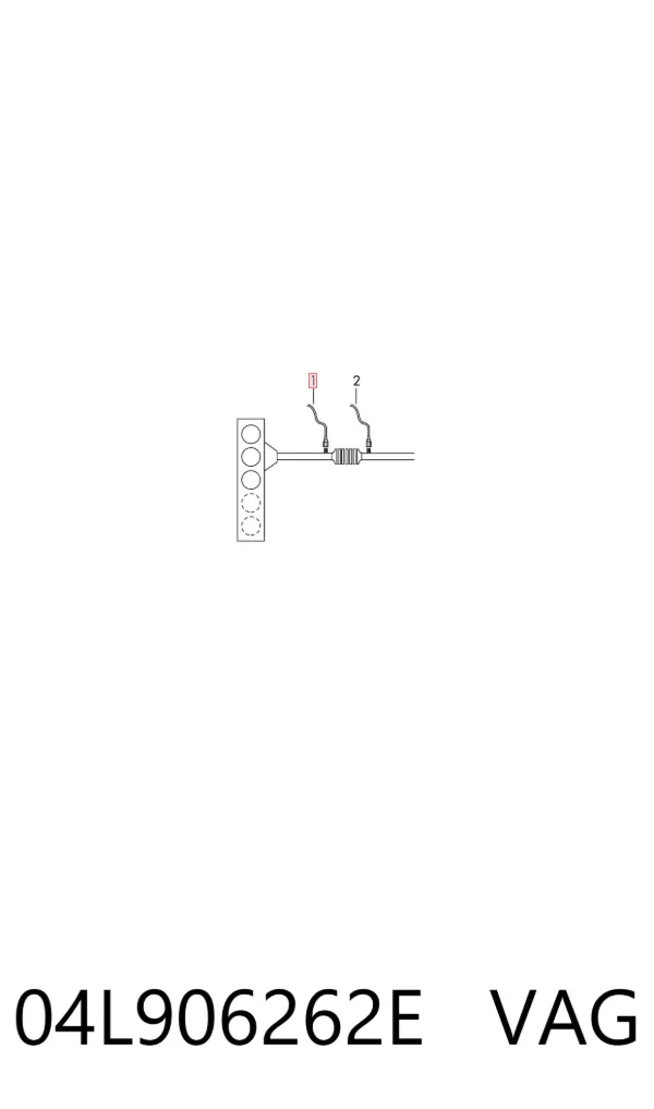 Sonda lambda, sensor de oxigênio até o catalisador 04L906262E VAG