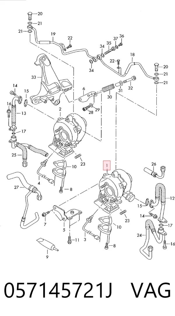 Turbina 057145721J VAG