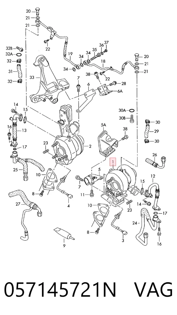 Turbina 057145721N VAG