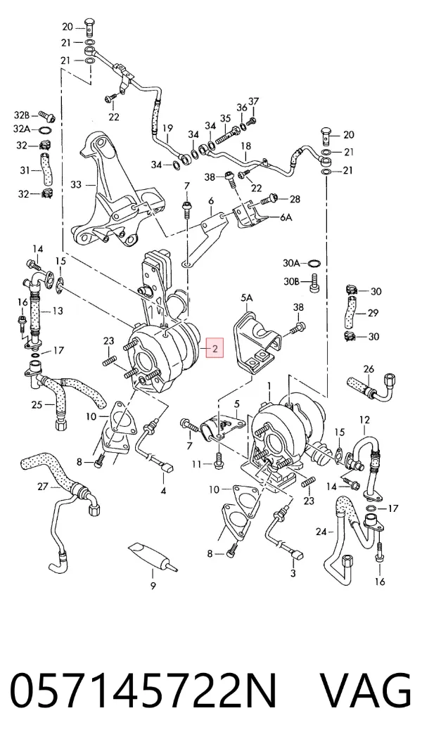 Turbina 057145722N VAG