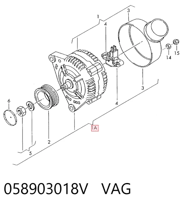 Gerador 058903018V VAG