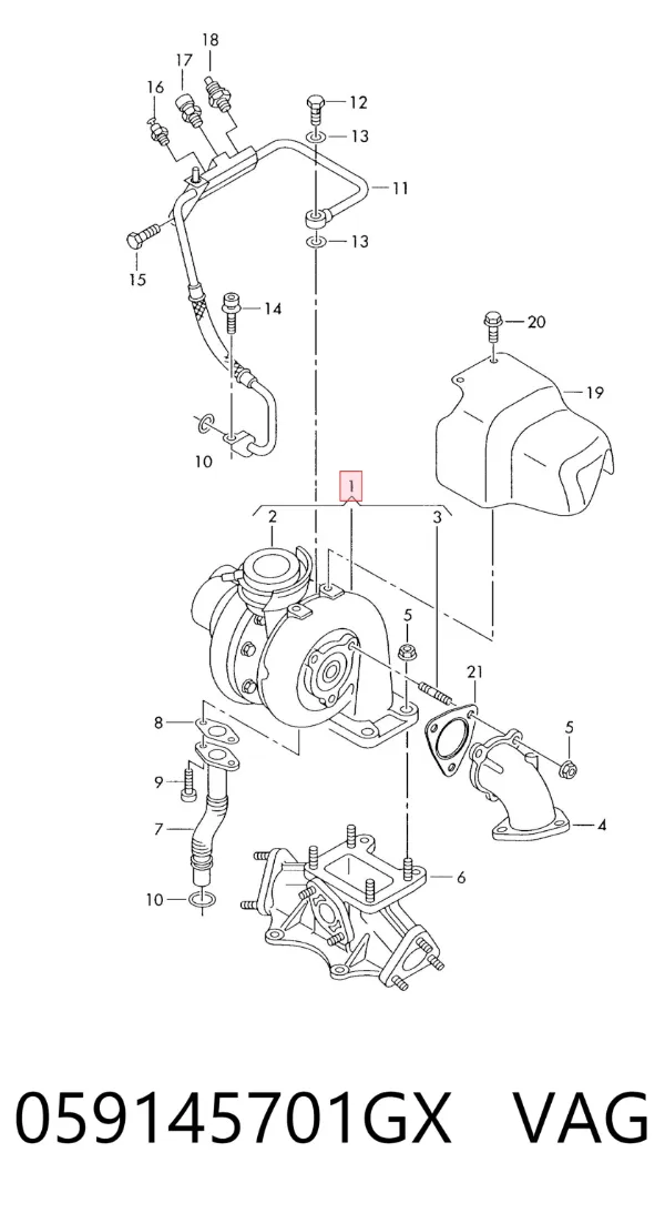 Turbina 059145701GX VAG