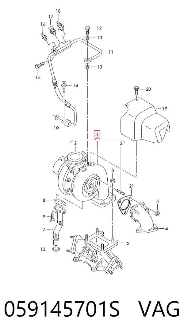 Turbina 059145701S VAG